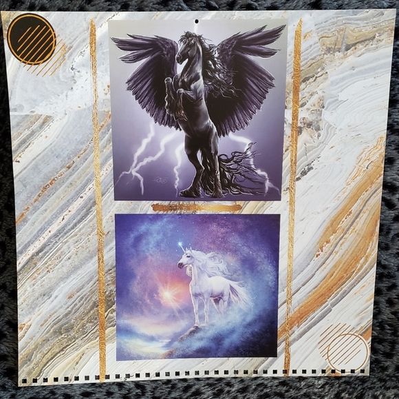 Pegasus Fantasy Unicorn Wall Art Poster Print - Picture 2 of 16